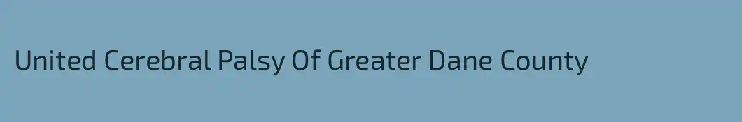 United Cerebral Palsy Of Greater Dane County